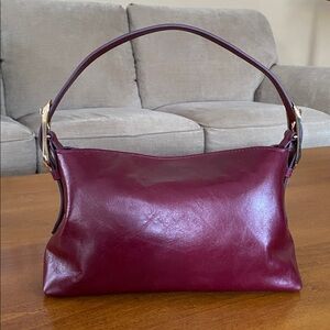 J. Crew Berkeley Small Shoulder/Crossbody Bag, Patent Leather, Red/Burgundy, NEW